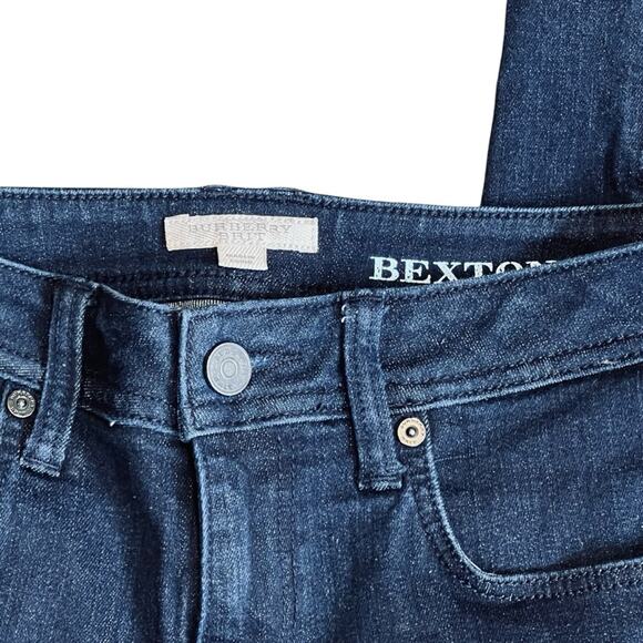 Burberry Brit Women’s Sz 27 Skinny Jeans Bexton Dark Wash Ankle Zip Denim - Picture 7 of 13